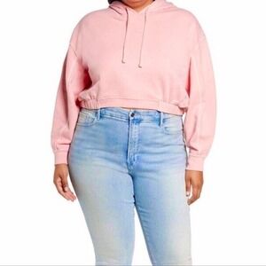 BP 100% Organic Cotton Cropped‎ Hoodie Sweatshirt. Size XL